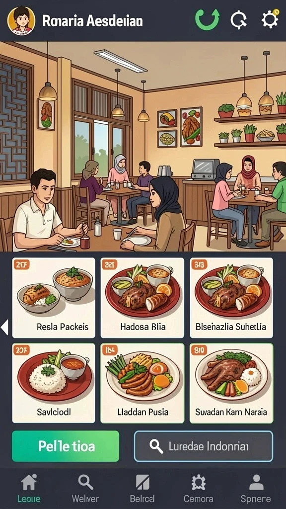 Karakter unik dengan kemampuan menarik.