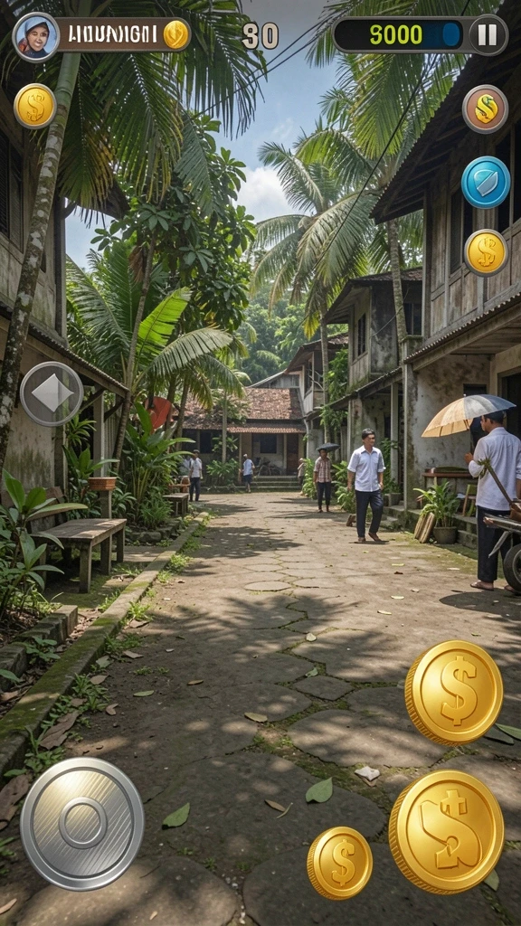 Tangkapan layar mode multiplayer dengan teman-teman.