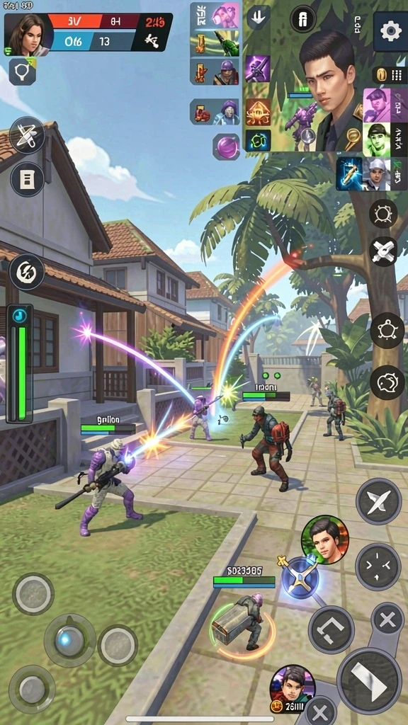 Tampilan awal game dengan pilihan karakter menarik.
