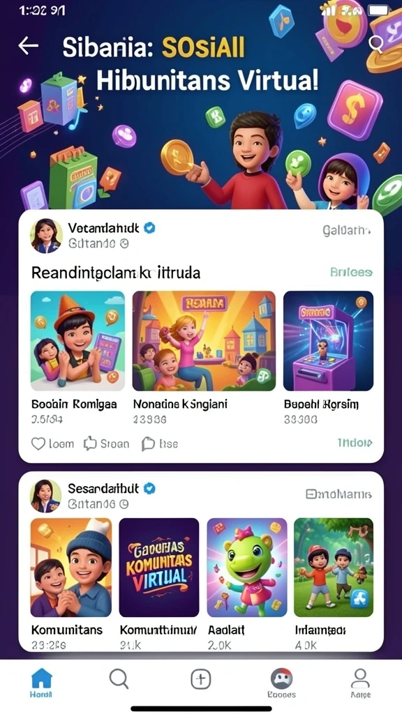 Tampilan antarmuka utama yang menarik dan mudah digunakan.