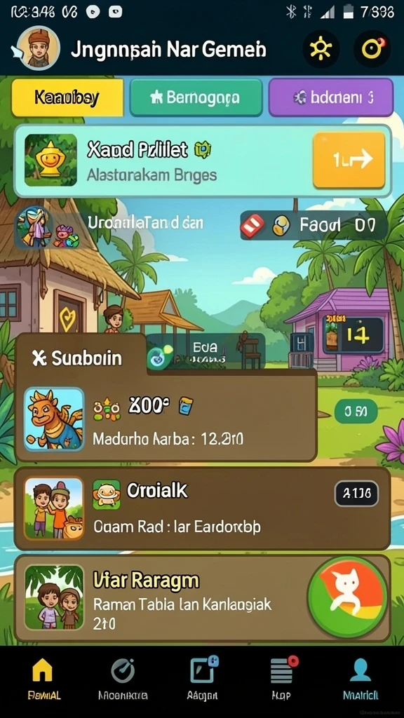 Tampilan awal GADUNSLOT yang menarik dan intuitif.