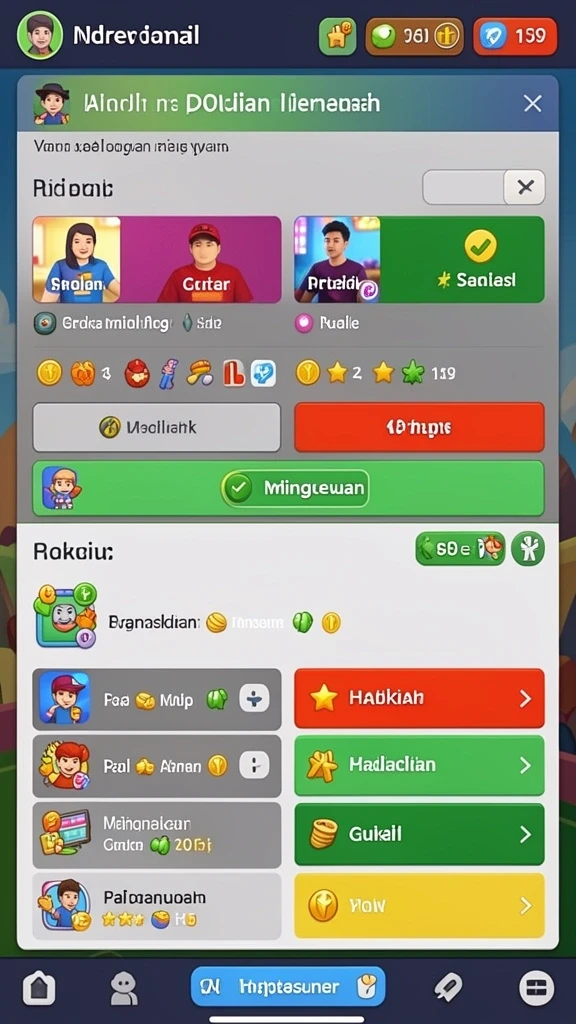 Tampilan antarmuka yang intuitif dan menarik.