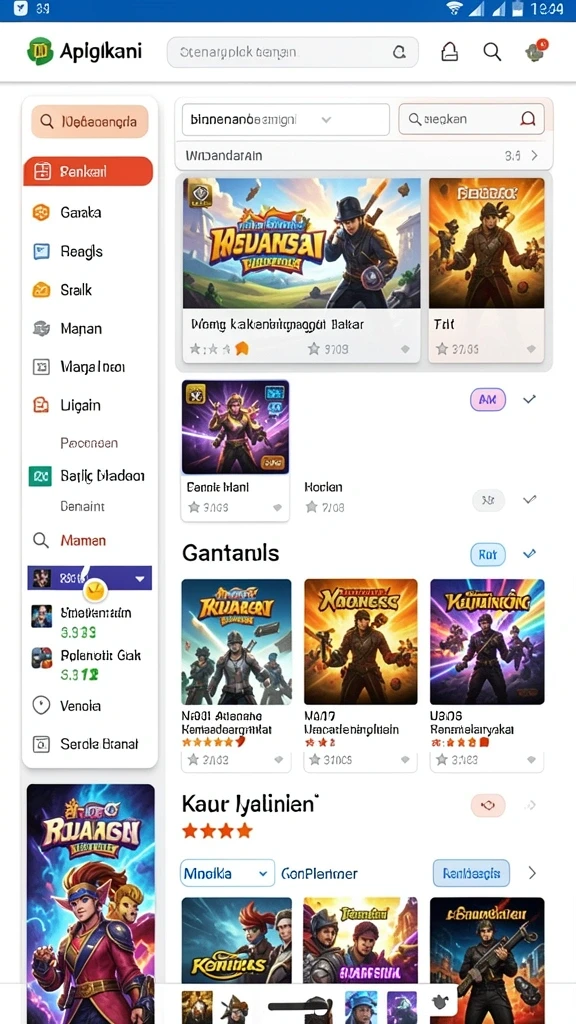 Karakter unik yang dapat dipilih sesuai selera.