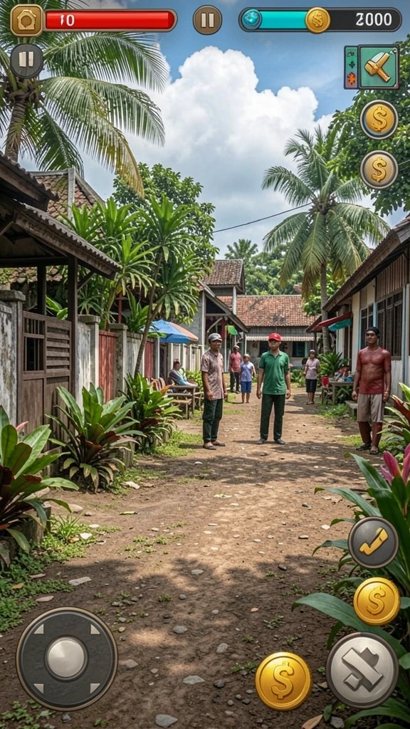 Karakter yang dapat disesuaikan dengan berbagai opsi.