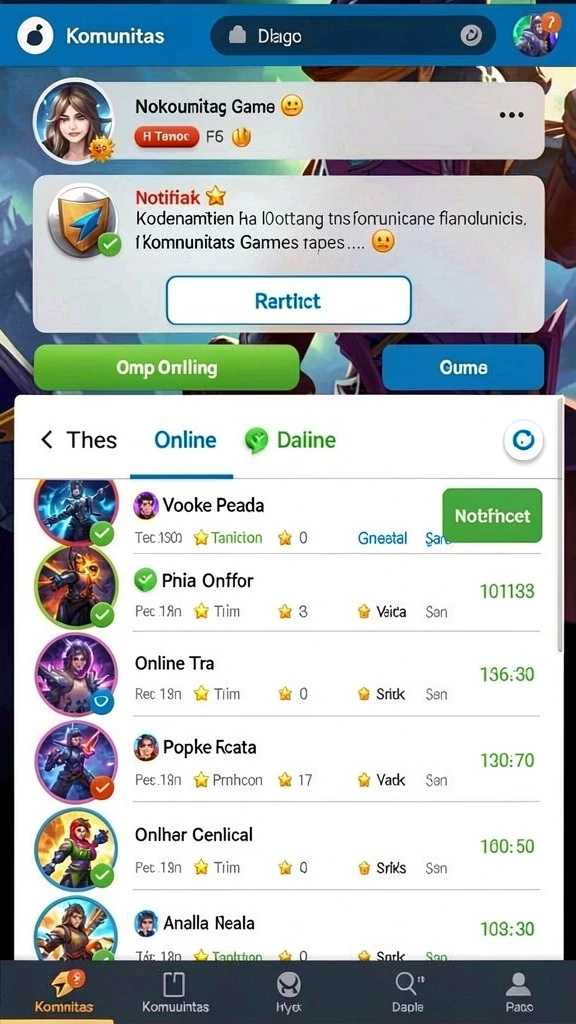 Fitur multiplayer yang memungkinkan Anda bermain dengan teman-teman.