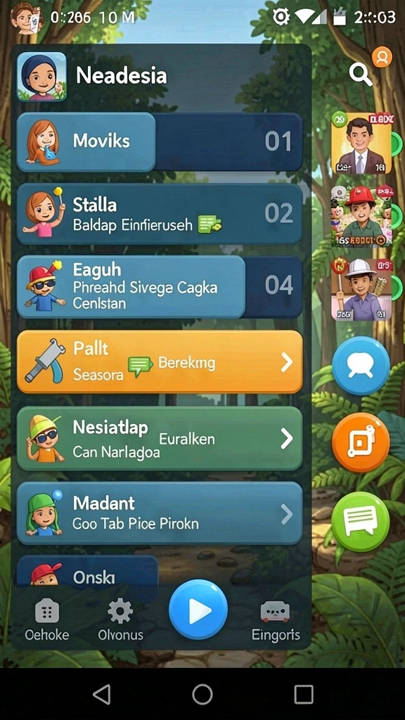 Saat pertarungan melawan monster epik.