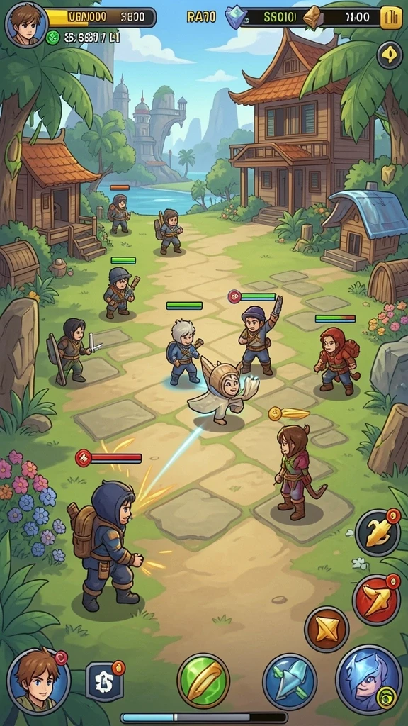 Fitur multiplayer yang memungkinkan bermain dengan teman.