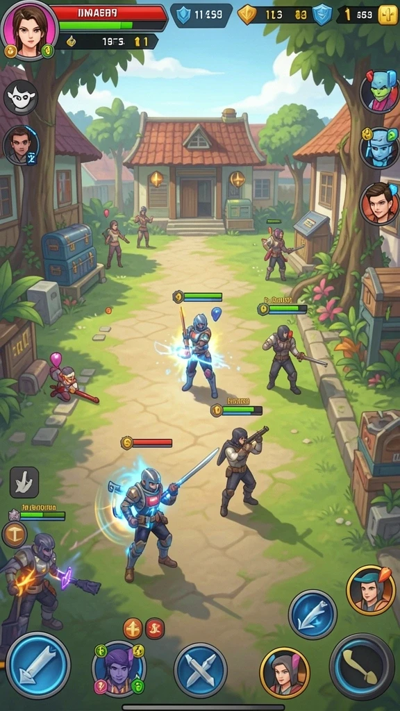 Screenshot menunjukkan karakter utama dalam aksi.
