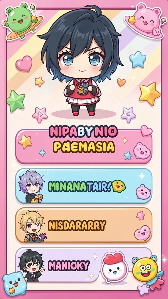 Screenshot menunjukkan tampilan antarmuka permainan yang menarik.