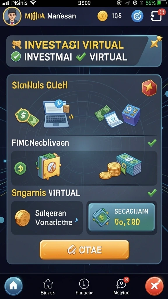 Layar fitur bonus yang menampilkan peluang menang yang besar.