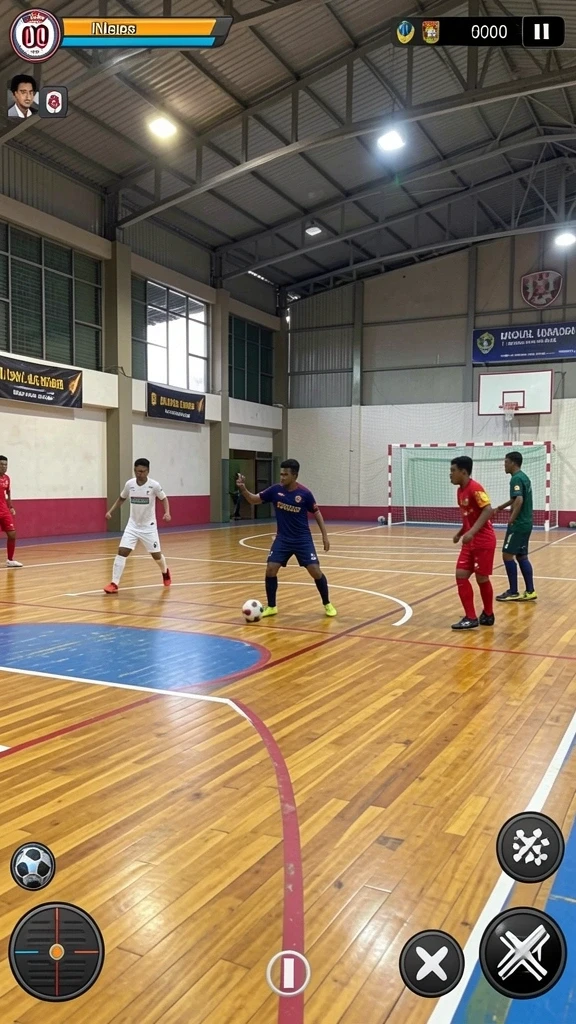Menampilkan pemandangan latar belakang yang menakjubkan dalam permainan.