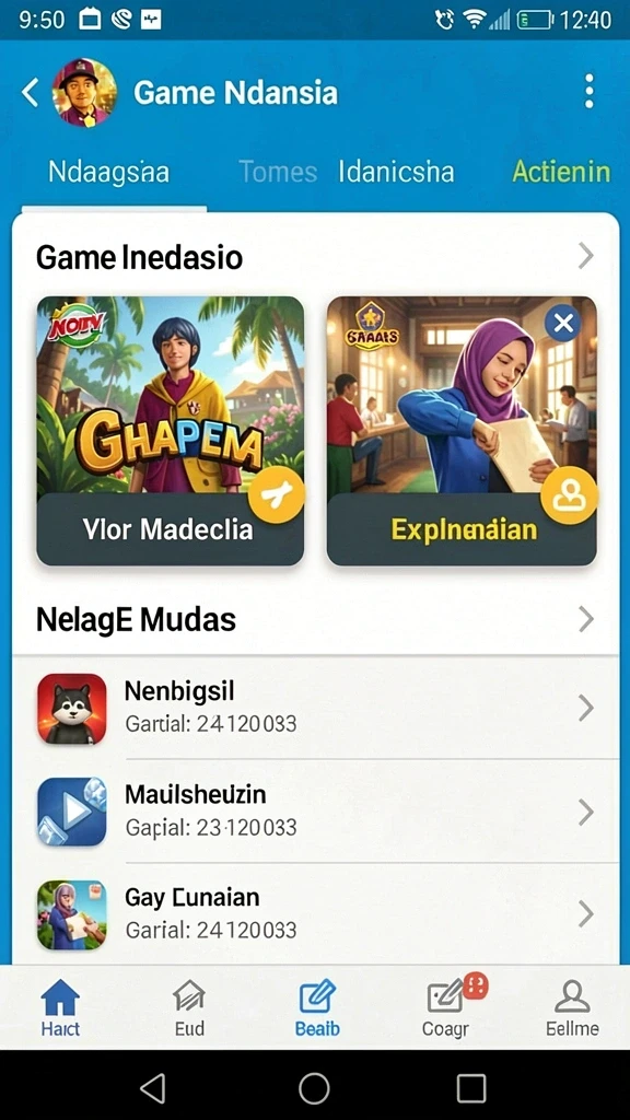Tampilan antarmuka yang user-friendly.